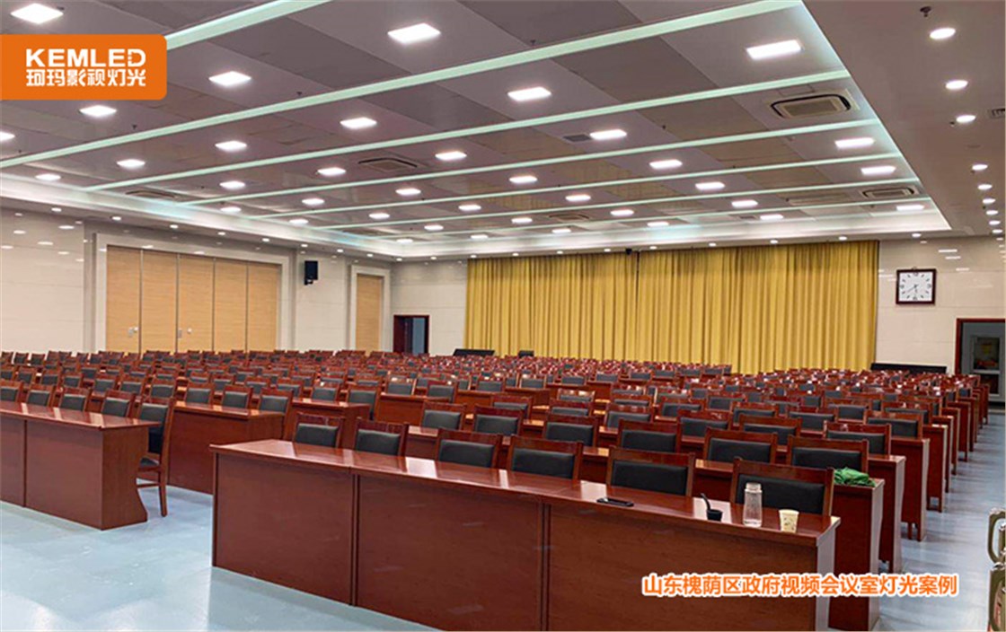 政府视频会议室灯光