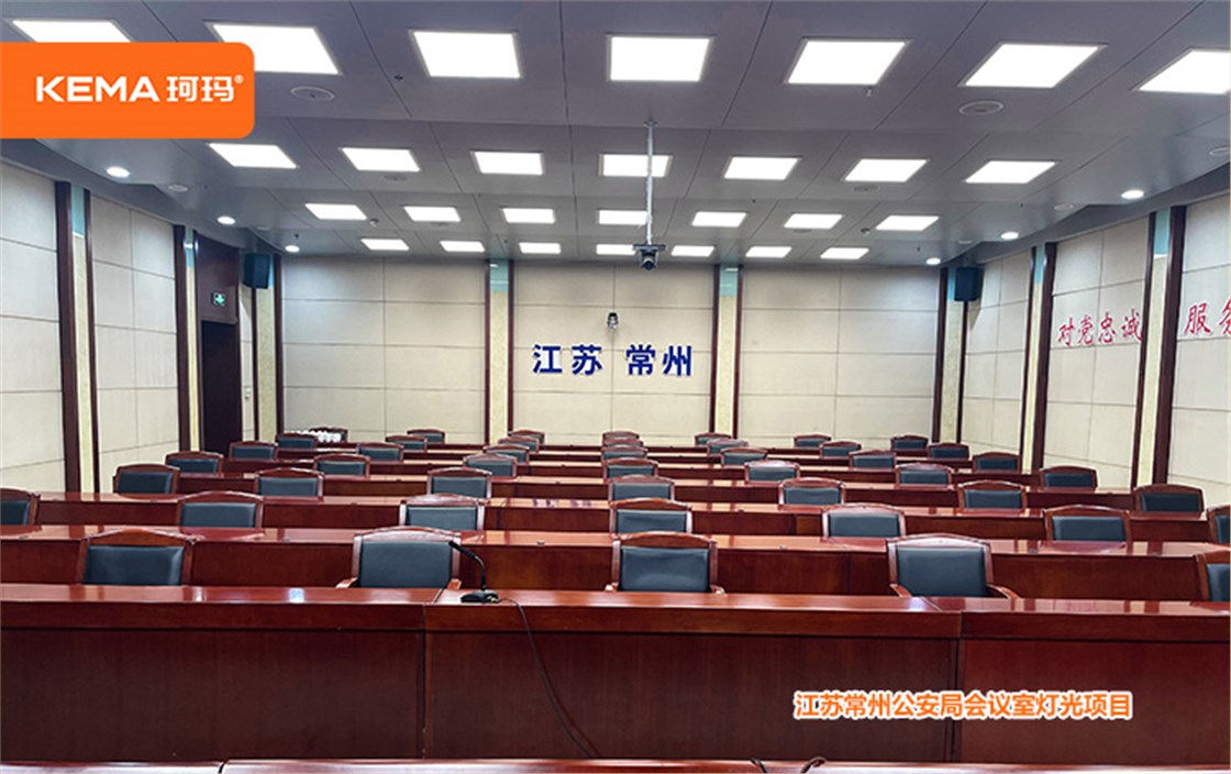 常州市公安局视频会议室灯光方案