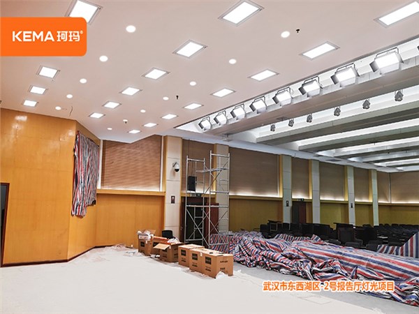 510㎡报告厅灯光:武汉东西湖区党校2号报告厅灯光改造项目 510㎡报告厅灯光:武汉东西湖区党校2号报告厅灯光改造项目