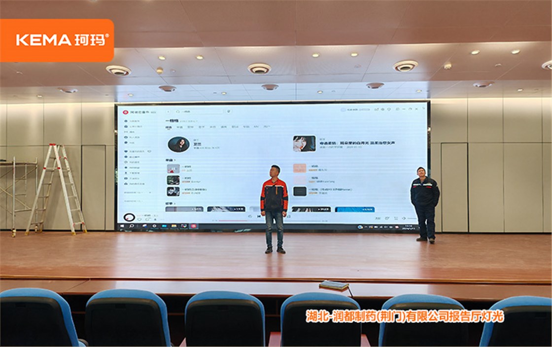润都制药报告厅灯光改造 (6)