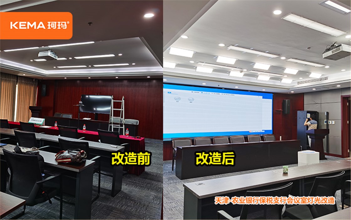 天津农业银行保税支行会议室灯光改造 (3)