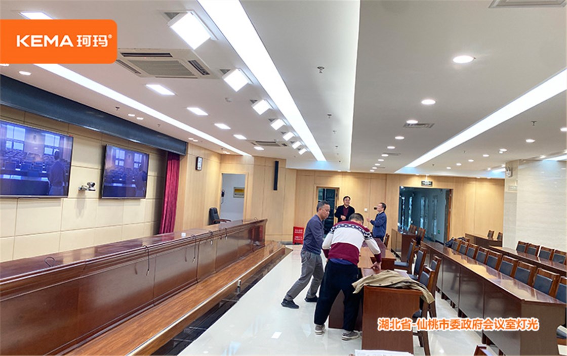 仙桃市委政府会议室灯光改造 (4)