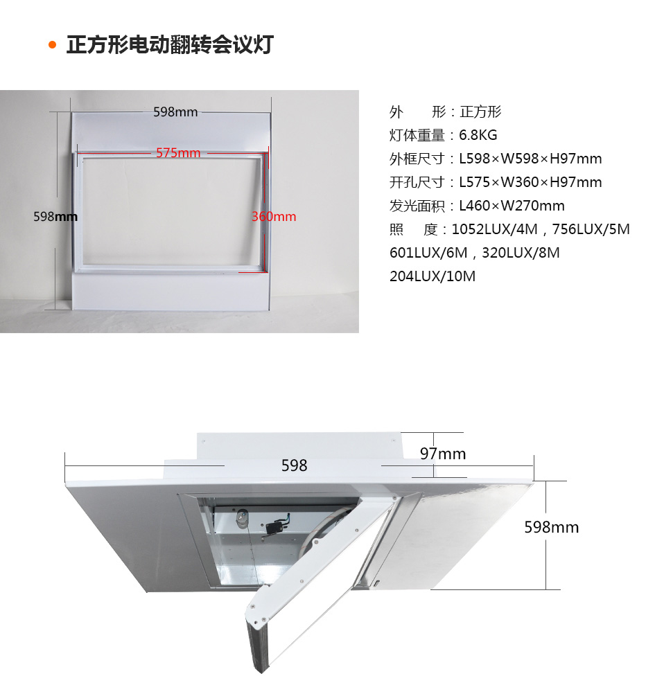 电动翻转面光灯