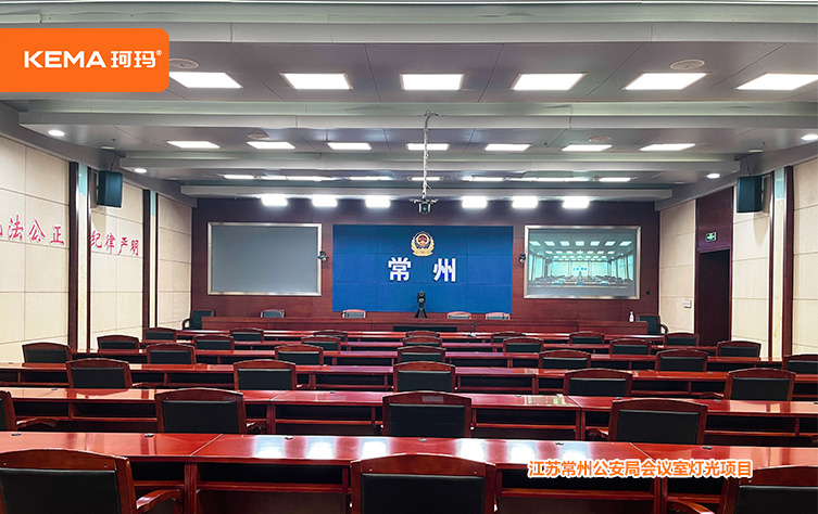 常州市公安局视频会议室灯光方案