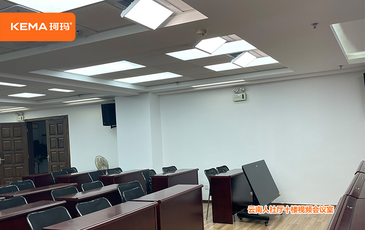 云南省人社厅视频会议室灯光效果