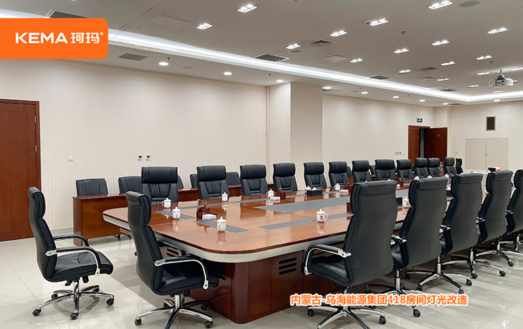 内蒙古乌海会议室灯光改造 (1)