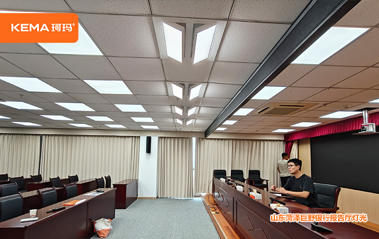 山东菏泽巨野银行会议室灯光8